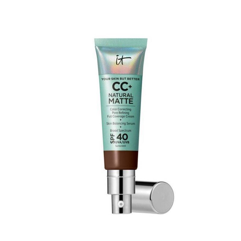 slide 1 of 6, IT Cosmetics CC+ Matte Cream - Deep Mocha - 1.08oz - Ulta Beauty, 1.08 fl oz