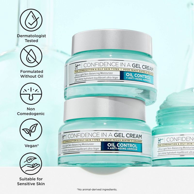 slide 8 of 9, IT Cosmetics Confidence Gel Cream - Oil Control - 2 fl oz - Ulta Beauty, 2 fl oz