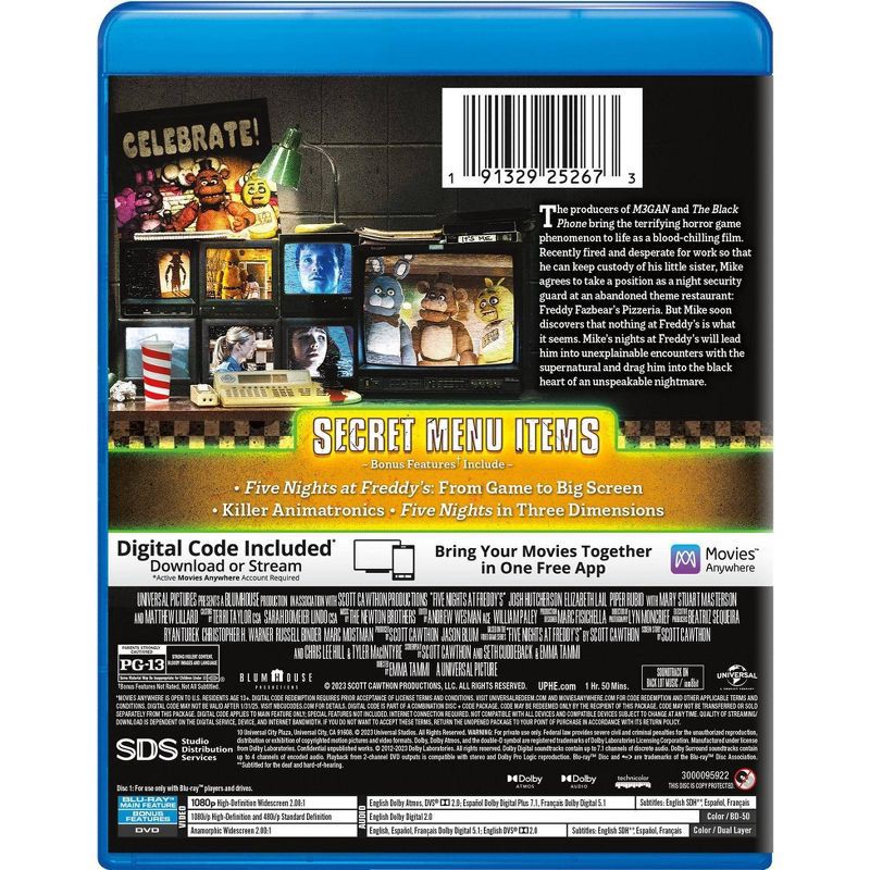 slide 3 of 3, Universal Home Video Five Nights at Freddy's (Blu-ray + DVD + Digital), 1 ct