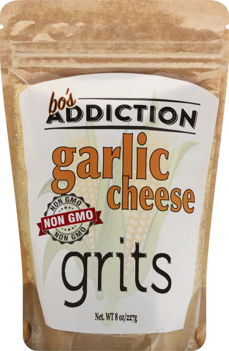 slide 4 of 13, Bos Addiction Garlic Cheese Grits 8 oz, 8 oz