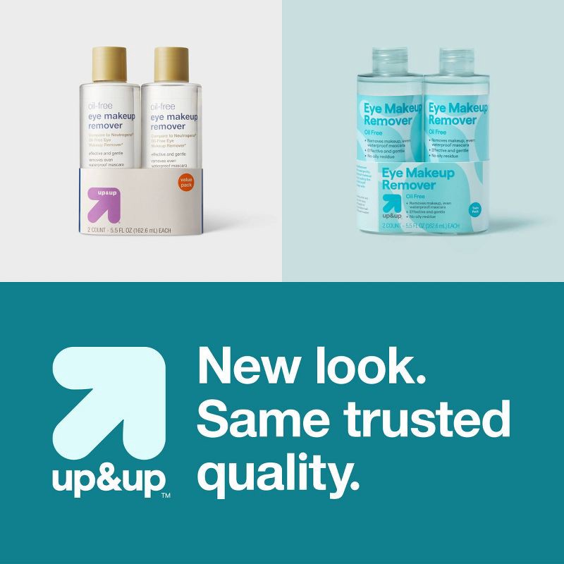 slide 5 of 5, Face Makeup Remover - 5.5fl oz/2pk - up&up™, 5.5 fl oz, 2 ct