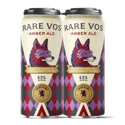 Brewery Ommegang Ommegang Rare Vos Amber Ale - 4pk/16 fl oz Cans