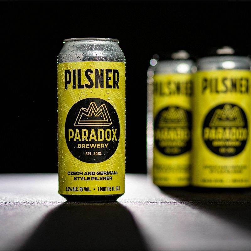 slide 3 of 5, Paradox Brewery Pilsner - 4pk/16 fl oz Cans, 4 ct; 16 fl oz