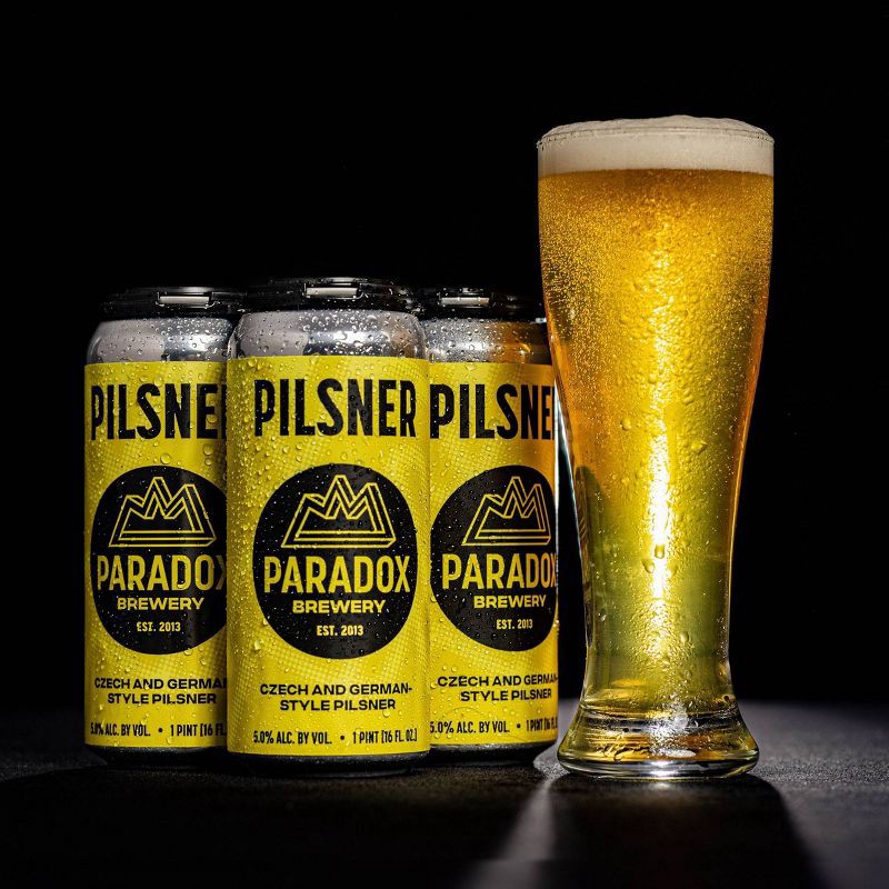 slide 5 of 5, Paradox Brewery Pilsner - 4pk/16 fl oz Cans, 4 ct; 16 fl oz