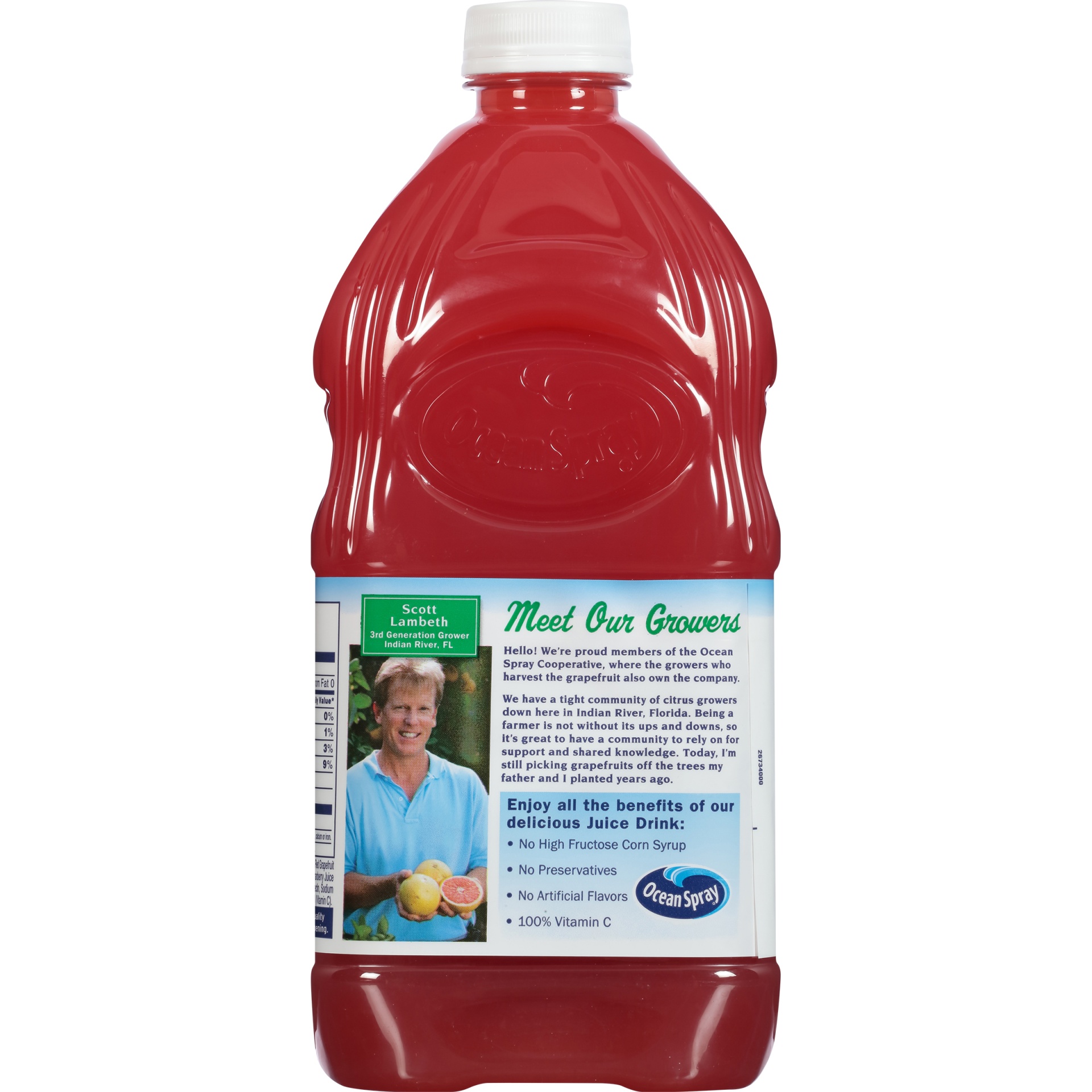 slide 3 of 8, Ocean Spray Blend Ruby Cranberry Juice Drink - 64 fl oz, 64 fl oz