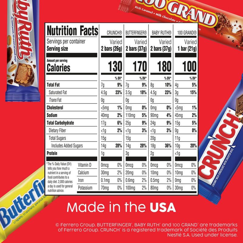 slide 2 of 8, Butterfinger Assorted Candy Variety Box - 18ct/31.2oz, 18 ct, 31.2 oz