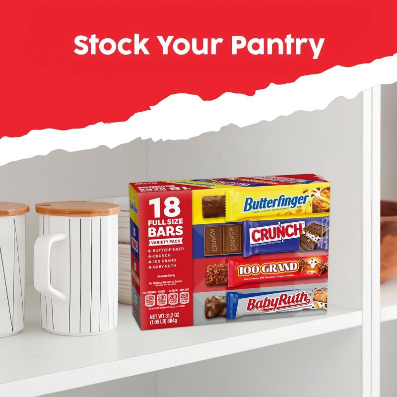 slide 6 of 8, Butterfinger Assorted Candy Variety Box - 18ct/31.2oz, 18 ct, 31.2 oz