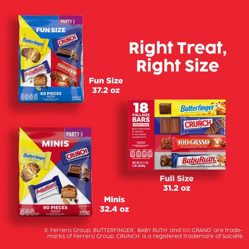 slide 8 of 8, Butterfinger Assorted Candy Variety Box - 18ct/31.2oz, 18 ct, 31.2 oz