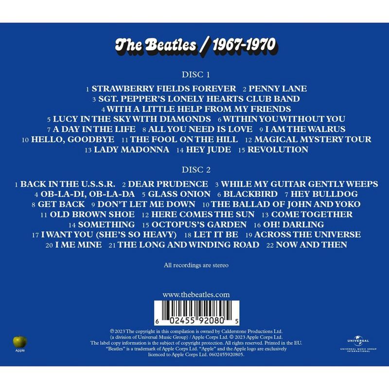 slide 2 of 3, Universal Music Group The Beatles - 1967-1970 (2023 Edition) (2CD), 1 ct