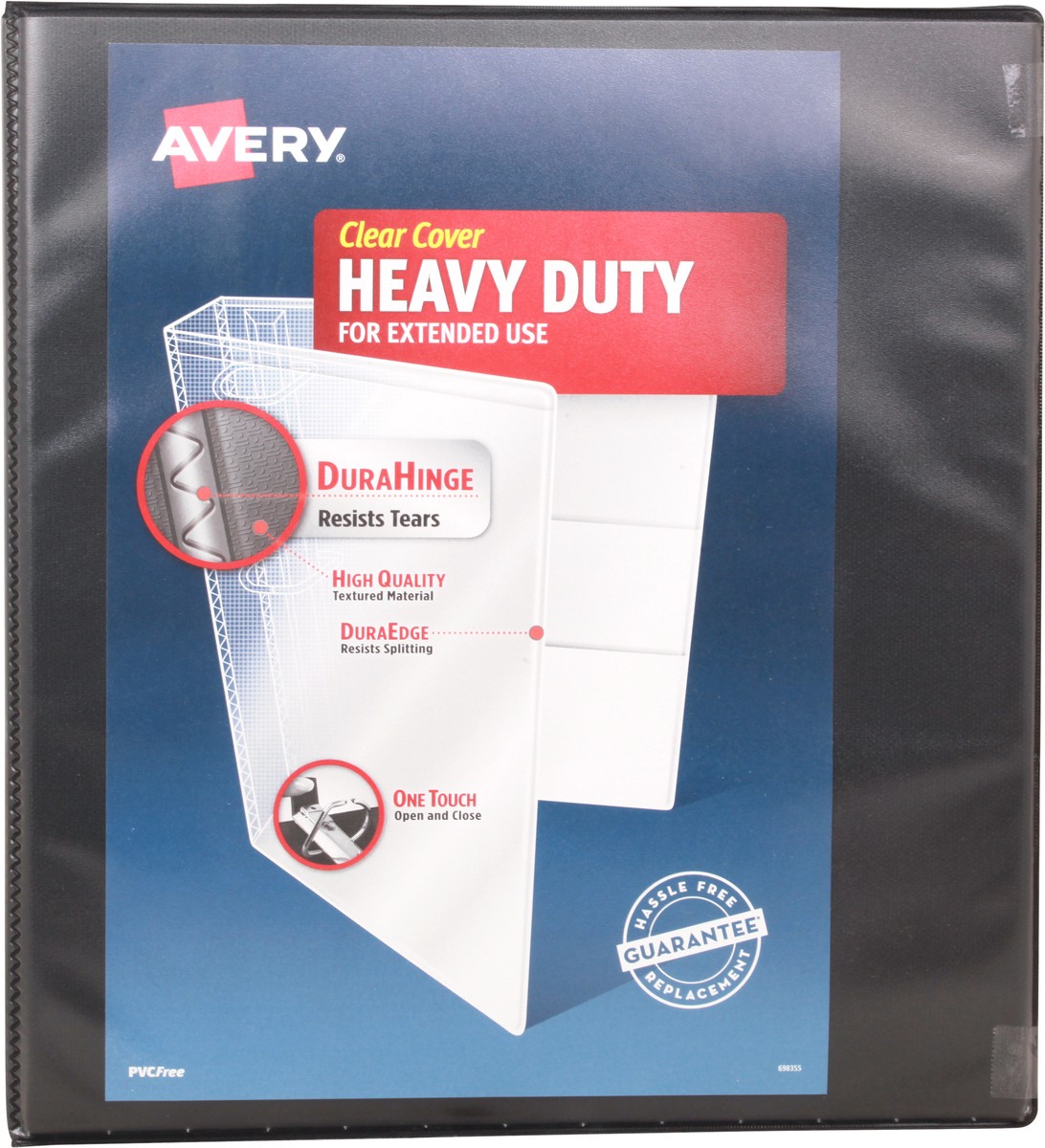 slide 6 of 11, Avery 1 Inch Heavy Duty Clear Cover Binder 1 ea, 1 ct