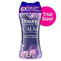 Downy Infusions Calm Lavender & Vanilla Bean Scent In-Wash Booster Beads - 5.7oz