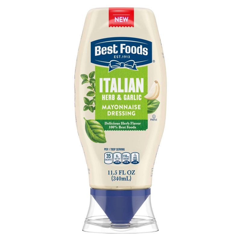 slide 2 of 8, Hellmann's Italian Herb & Garlic Mayonnaise Spread & Dressing - 11.5oz, 11.5 oz