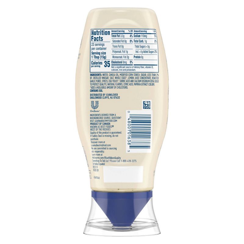 slide 3 of 8, Hellmann's Italian Herb & Garlic Mayonnaise Spread & Dressing - 11.5oz, 11.5 oz