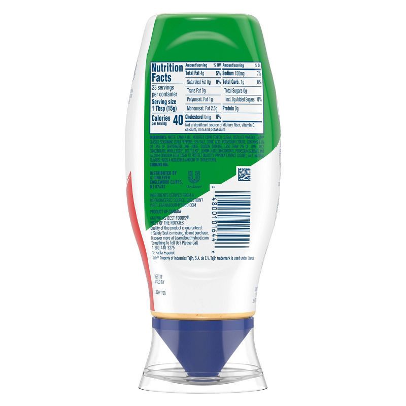 slide 3 of 9, Hellmann's Chili Lime Mayonnaise Spread & Dressing Made With Tajin - 11.5oz, 11.5 oz