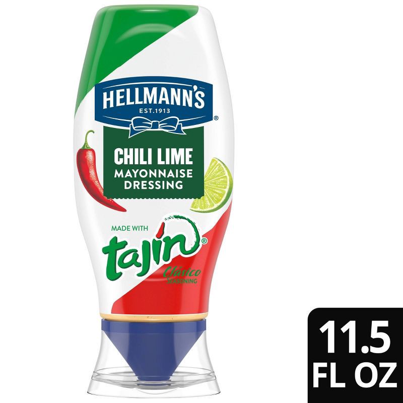 slide 1 of 9, Hellmann's Chili Lime Mayonnaise Spread & Dressing Made With Tajin - 11.5oz, 11.5 oz