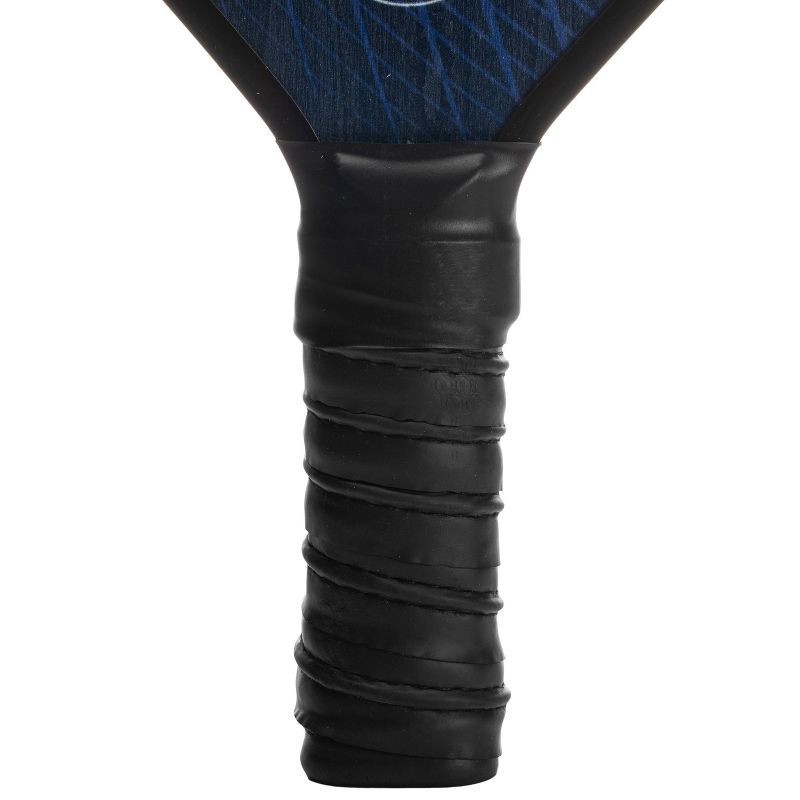 slide 4 of 7, Franklin Sports 2 Player Wood Journey Pickleball Paddle and Ball Set in Mesh Bag - White/Navy: Medium Flex, Traditional Shape, 1 ct