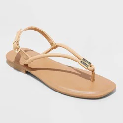 Women's Petra Thong Sandals - Universal Thread™ Tan 6.5