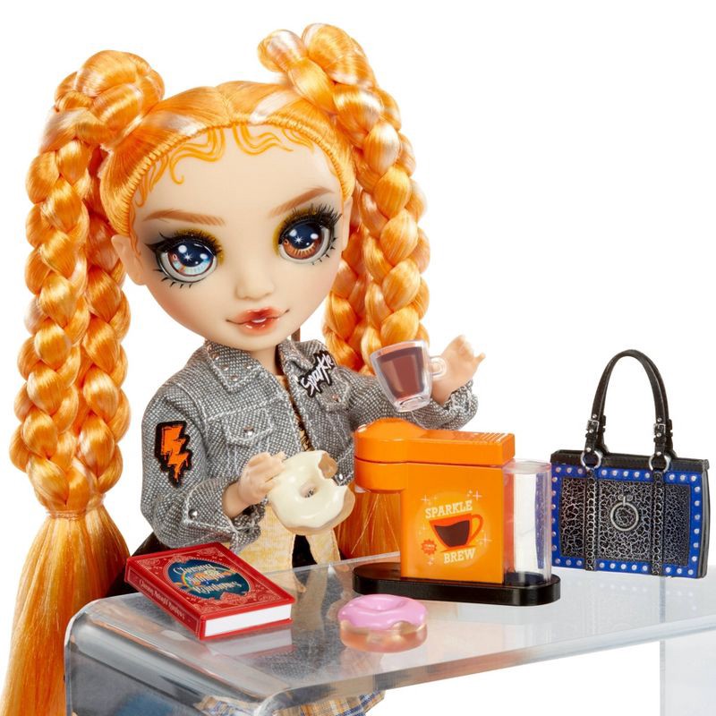 slide 6 of 7, Rainbow High 11" Sparkle and Shine Clementine Fashion Doll Orange Hair/Blue Eye with Liquid Sparkles Legs, 1 ct