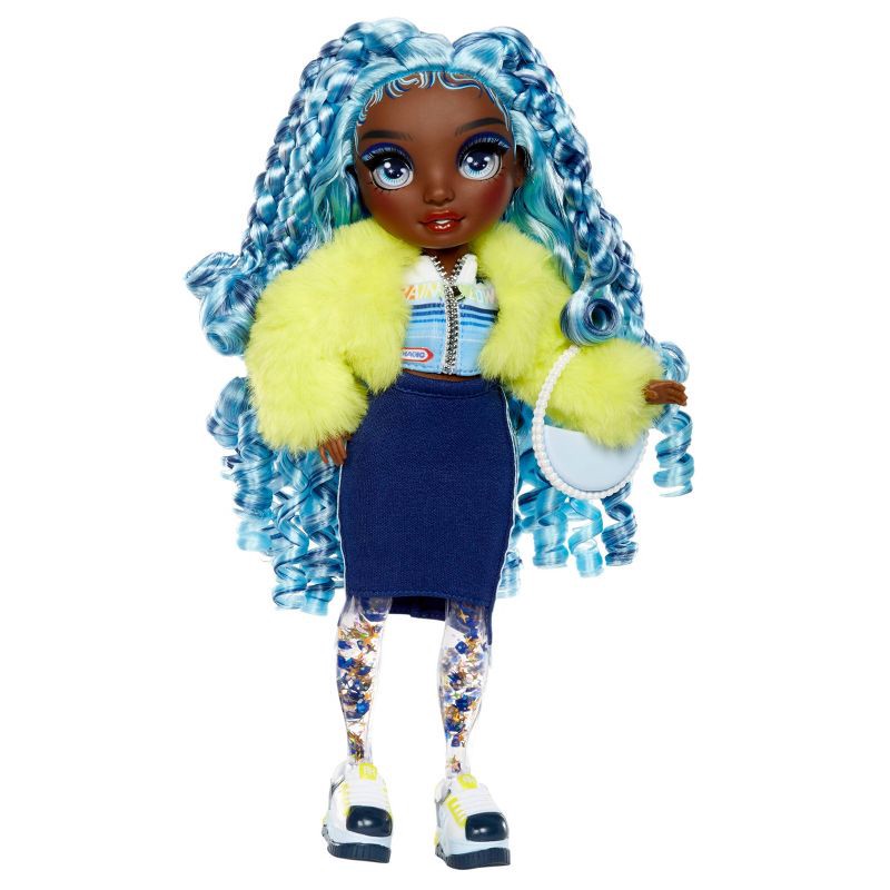 slide 2 of 7, Rainbow High 11" Sparkle & Shine Fashion Doll with Blue Hair/Blue Eye: Articulated Curly-Haired Figure by MGA Entertainment, 1 ct