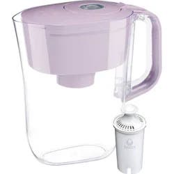 Brita 6-Cup Denali Water Pitcher Dispenser Lilac: Filters Mercury & Chlorine, Hand Wash, 3-Year Warranty