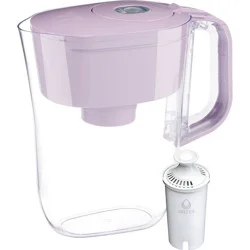 Brita 6-Cup Denali Water Pitcher Dispenser Lilac: Filters Mercury & Chlorine, Hand Wash, 3-Year Warranty