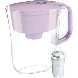 Brita 6-Cup Denali Water Pitcher Dispenser Lilac: Filters Mercury & Chlorine, Hand Wash, 3-Year Warranty