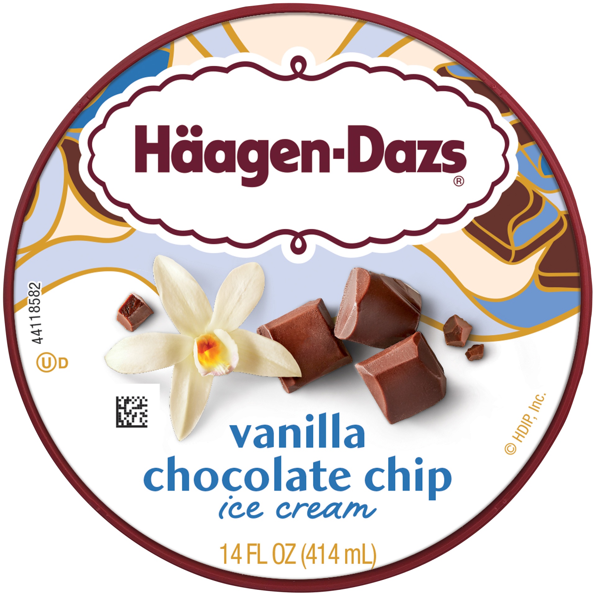 slide 7 of 7, Haagen-Dazs Vanilla Chocolate Chip Ice Cream, 14 fl oz