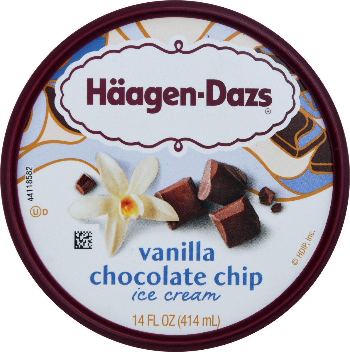 slide 6 of 13, Häagen-Dazs Vanilla Chocolate Chip Ice Cream 14 fl oz, 14 fl oz