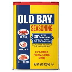 OLD BAY Less Sodium Seasoning, 2.62 oz