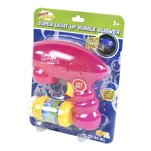 slide 20 of 25, Sunny Days Maxx Bubbles Super Light Up Bubble Blower - Assorted, 3 fl oz