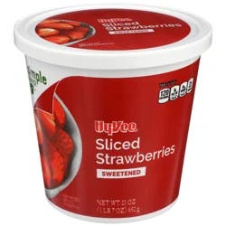 Hy-vee Sweetened Sliced Strawberries