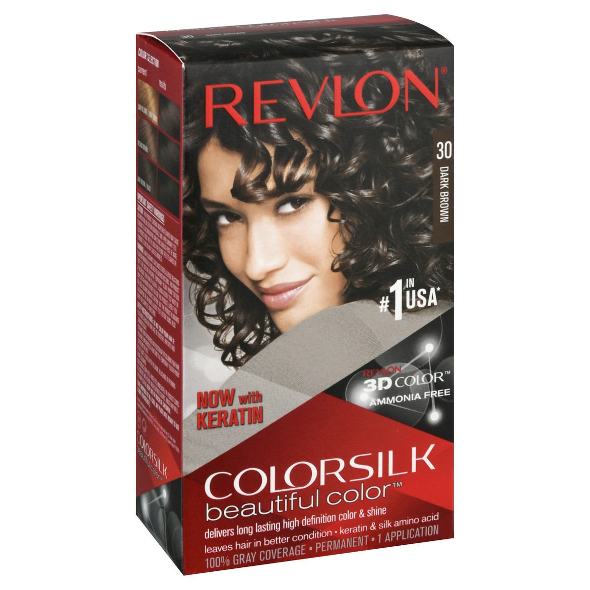 slide 5 of 12, Colorsilk Beautiful Color 30 Dark Brown Permanent Hair Color 1 ea, 1 kit