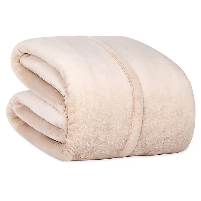 slide 1 of 1, Berkshire Blanket Serasoft Twin Blanket - Linen, 1 ct