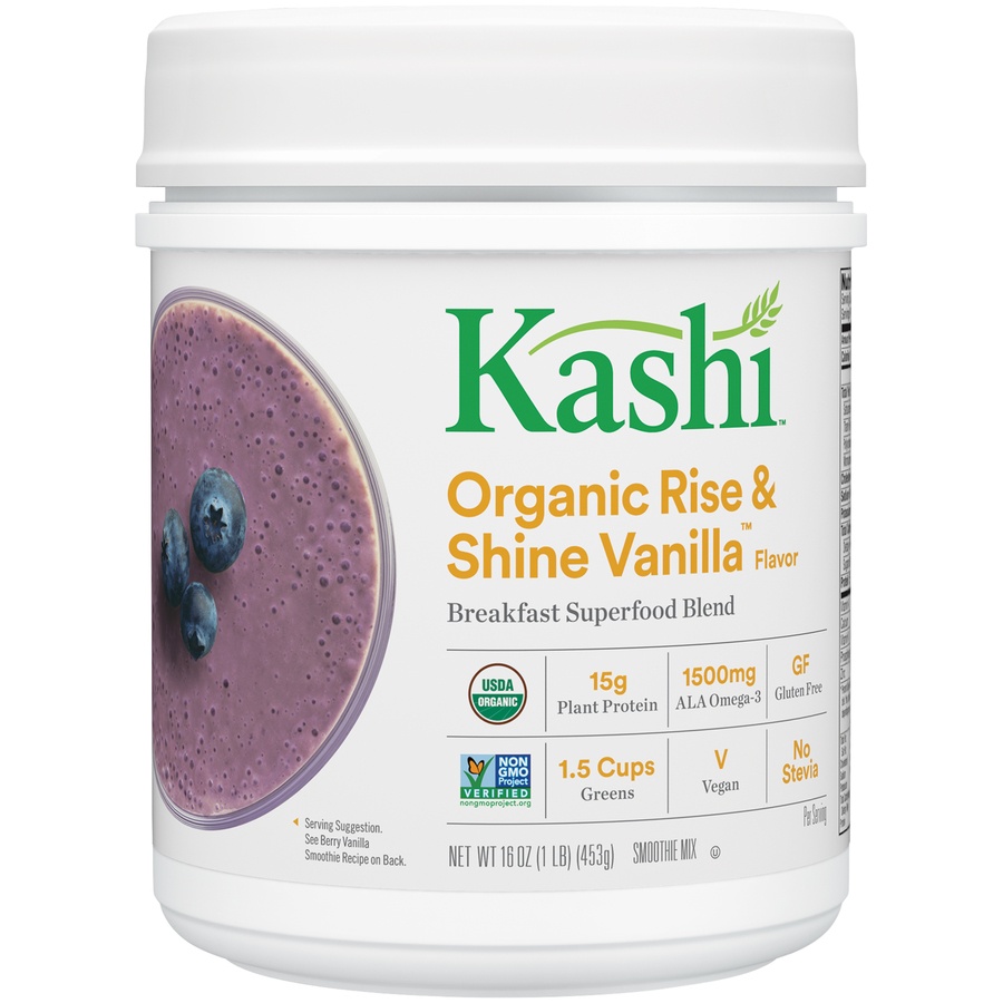 slide 1 of 1, Kashi Rise & Shine Protein Powder - Vanilla, 16 oz