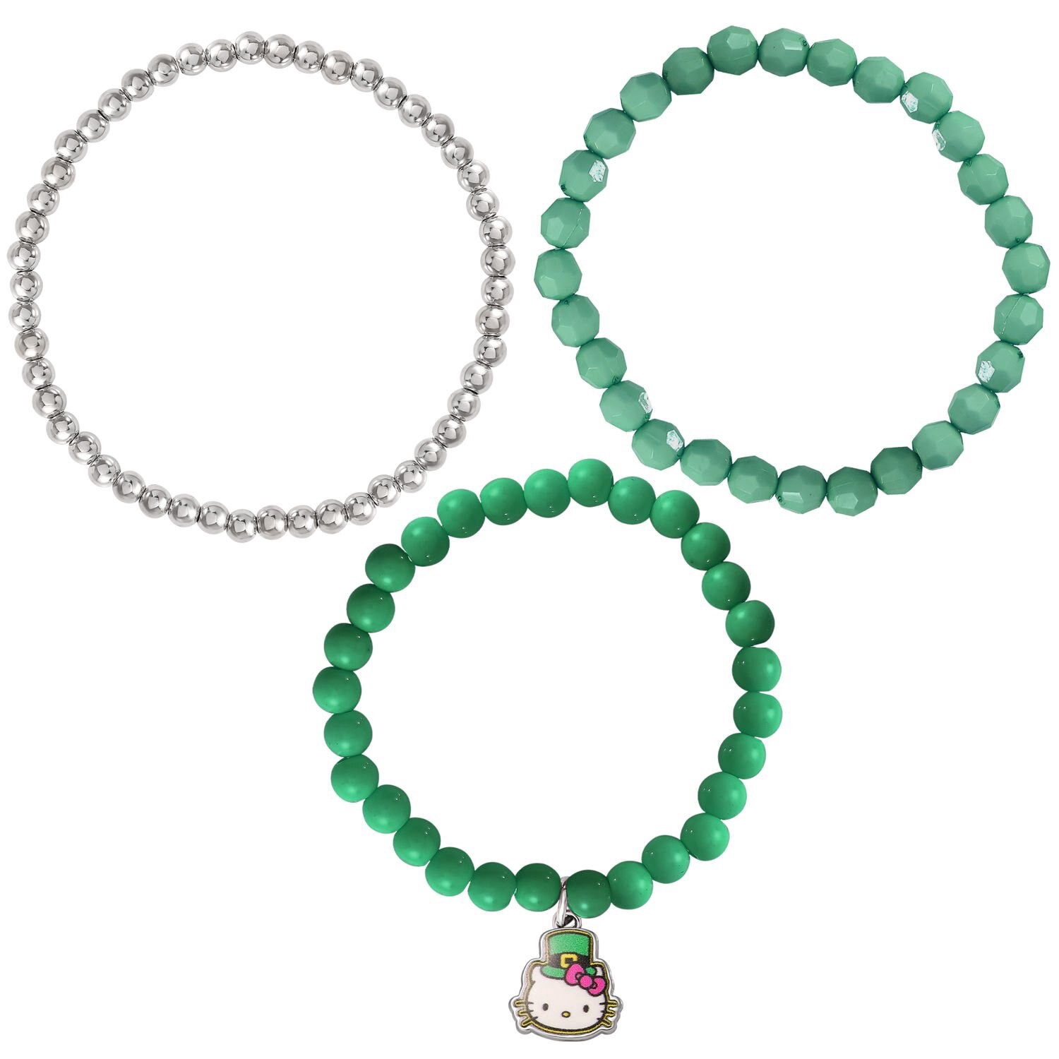slide 3 of 3, Hello Kitty St. Patrick's Day Bracelet Set, 3 Ct, 1 ct