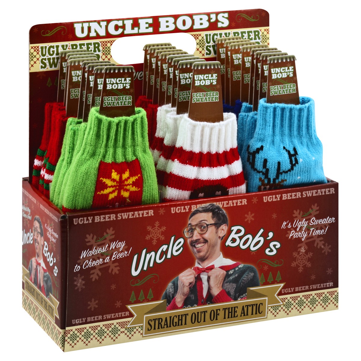 slide 2 of 10, Uncle Bob's Uncle Bobs Ugly Beer Sweater, 1 ct