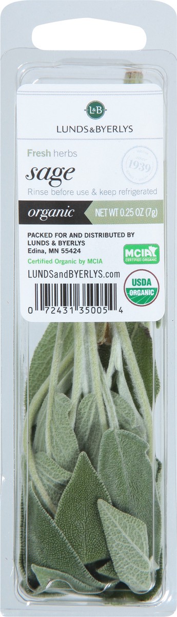 slide 2 of 9, L&B Lunds & Byerlys Fresh Herbs Sage 0.25 oz, 0.25 oz