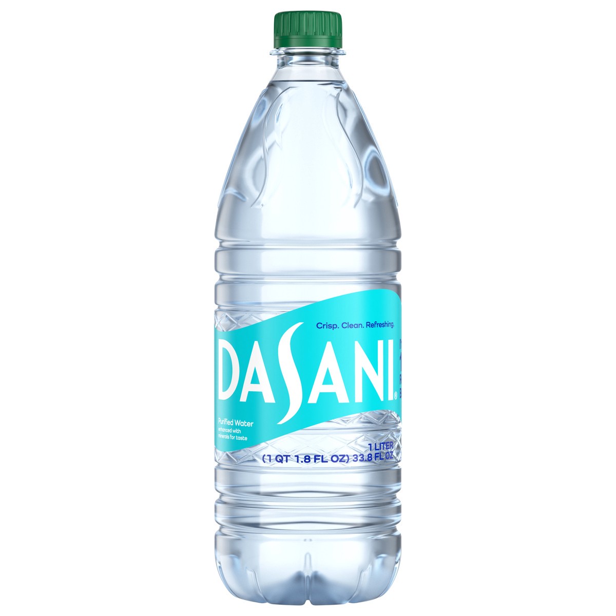 slide 1 of 1, DASANI Purified Water Bottle Enhanced with Minerals, 1 Liter, 1 liter