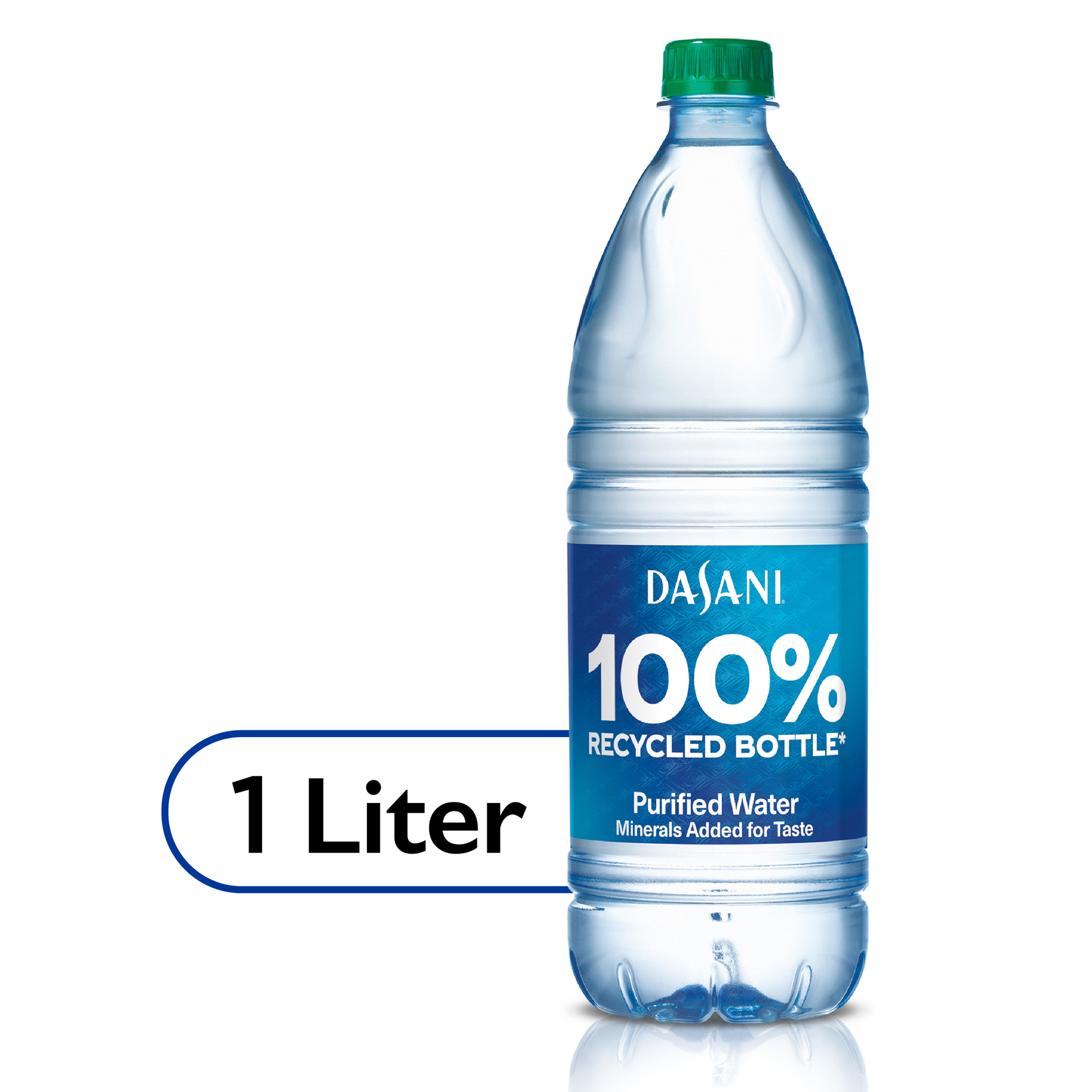 slide 1 of 1, DASANI Purified Water Bottle, 1 Liter, 1 liter
