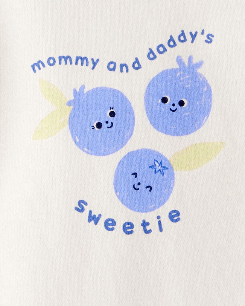 slide 2 of 2, Carter's Baby Girl Cotton Long-Sleeve Graphic Bodysuit - White White NB, 1 ct