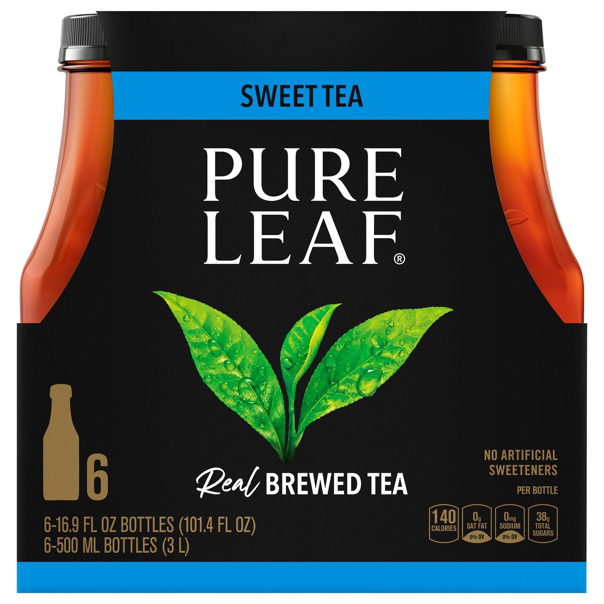 slide 2 of 7, Pure Leaf Real Brewed Tea Sweet Tea 16.9 Fl Oz 6 Count, 6 ct; 16.9 fl oz