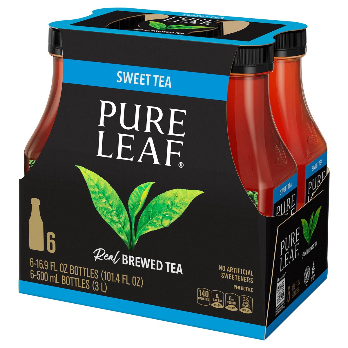 slide 3 of 7, Pure Leaf Real Brewed Tea Sweet Tea 16.9 Fl Oz 6 Count, 6 ct; 16.9 fl oz