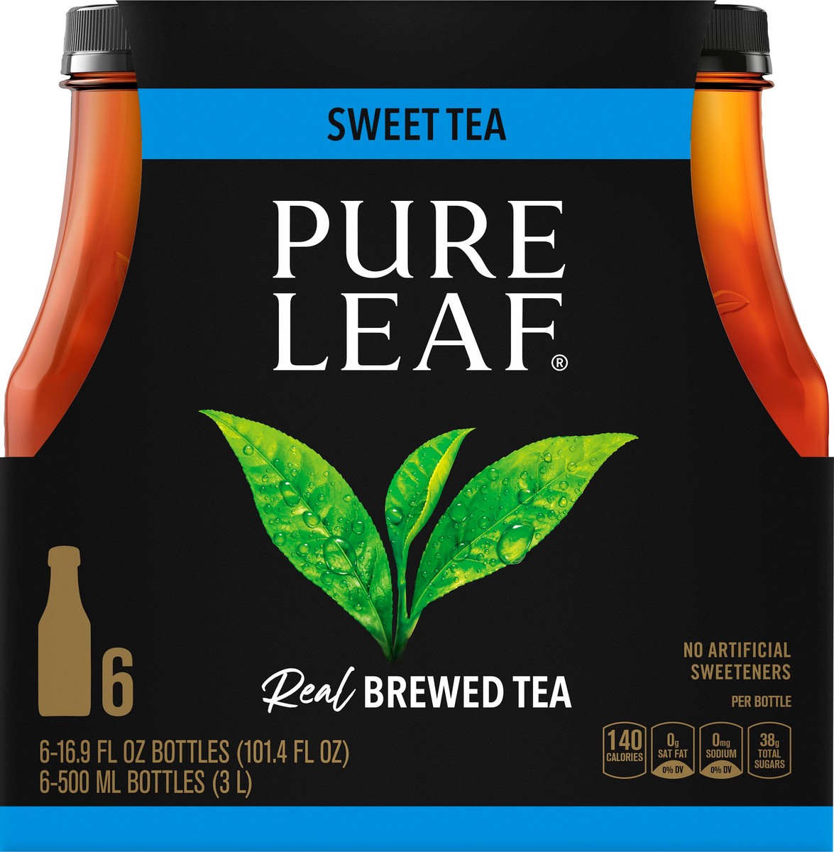 slide 4 of 7, Pure Leaf Real Brewed Tea Sweet Tea 16.9 Fl Oz 6 Count, 6 ct; 16.9 fl oz