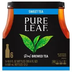 Pure Leaf Real Brewed Tea Sweet Tea 16.9 Fl Oz 6 Count