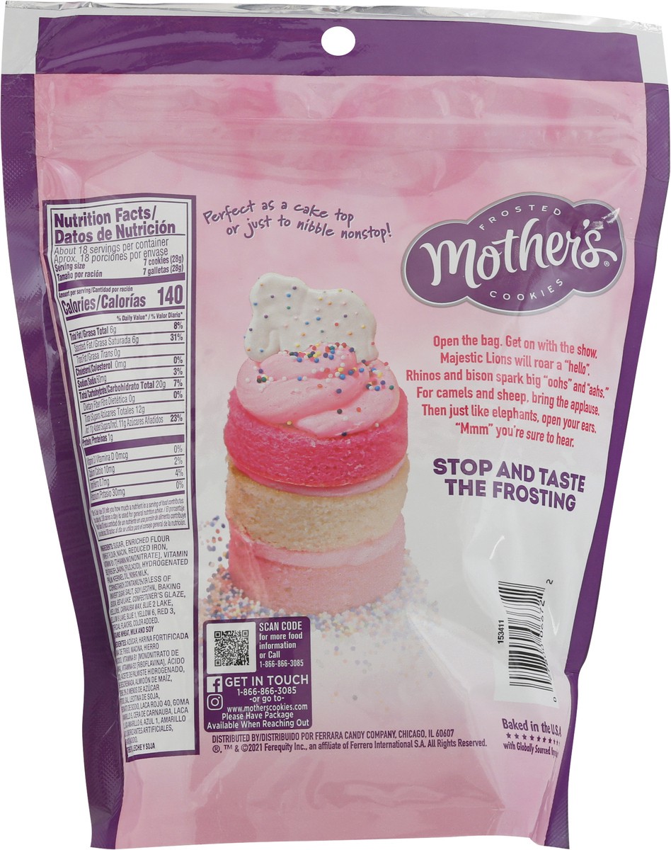 slide 2 of 12, Mother's Party Size Circus Animal Frosted Cookies Party Size 18 oz, 18 ct