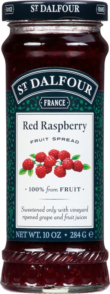 slide 1 of 9, St. Dalfour Fruit Spread Deluxe Red Raspberry - 10 Oz, 10 oz