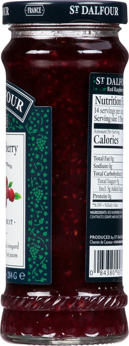 slide 8 of 9, St. Dalfour Red Raspberry Fruit Spread 10 oz, 10 oz