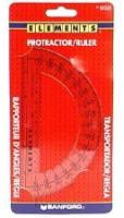 slide 1 of 1, Officeworks Clear Protractor, 1 ct