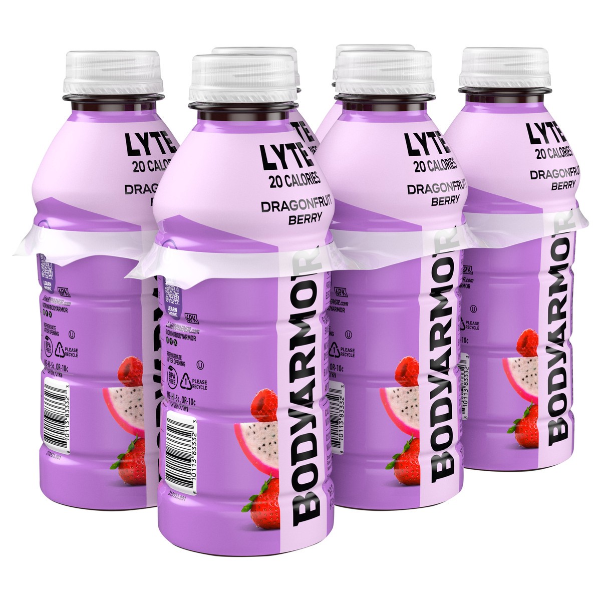 slide 12 of 14, "bdyarmor Lyte Drgnfruit 6/16 Oz", 96 inoz in