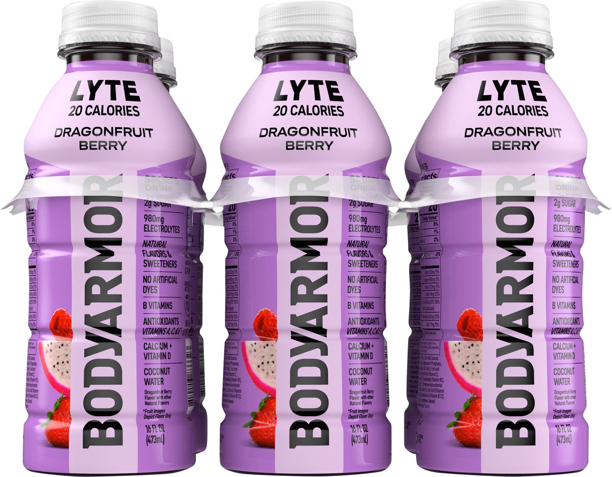 slide 9 of 14, "bdyarmor Lyte Drgnfruit 6/16 Oz", 96 inoz in